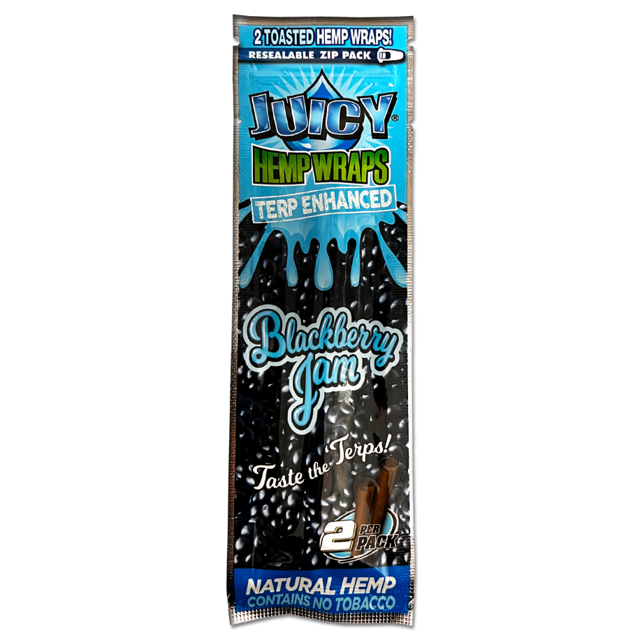 Black N' Blueberry Flavored Hemp Juicy Wraps
